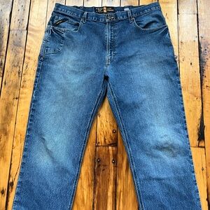 Ariat Rebar M3 Men’s 40x34 Loose Straight Jeans Denim Loop Lock Cowboy Western